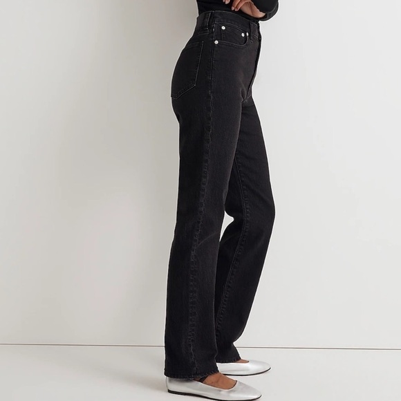 Madewell the 90s straight jean belmere black wash - Picture 3 of 8